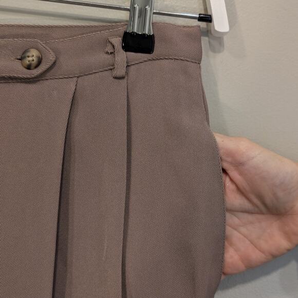 Kenar Dress Pants Pleated Beige Business Formal Casual Retro NWT - Size 8 - Picture 6 of 8